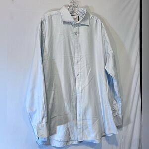 Charles Tyrwhitt Size Mens Shirt Long Sleeve Light Blue 17.5 x 36